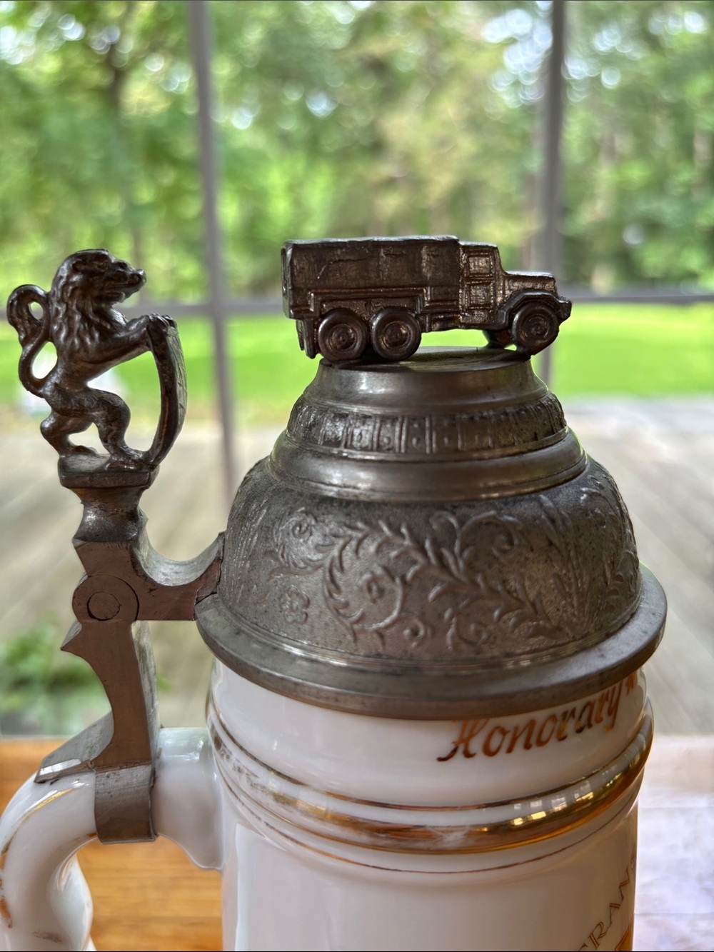 Vintage Beer Stein 6th Transportation Battalion 1958 Given To Honorary Member - Picture 3 of 16